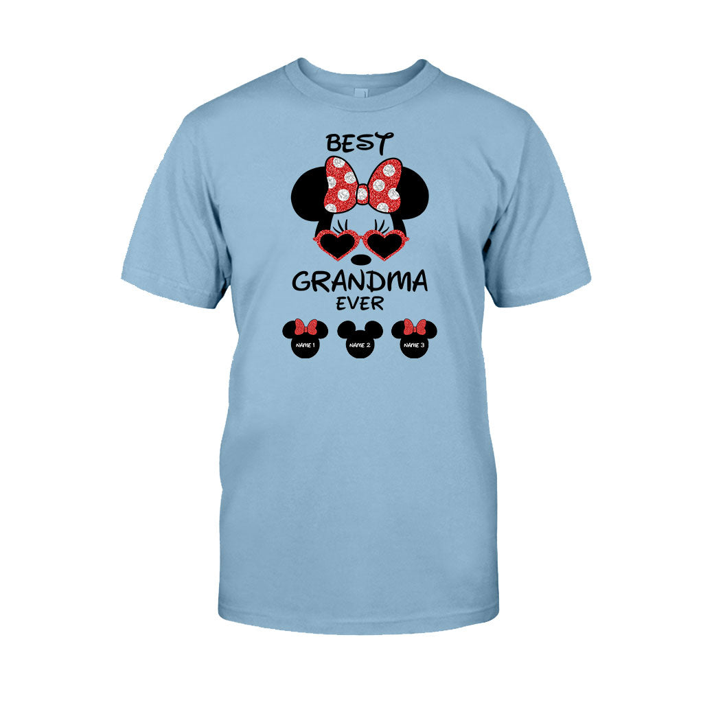 Personalized Best Grandma Ever T-shirt & Hoodie with Custom Names T-shirt & Hoodie GradoCreations