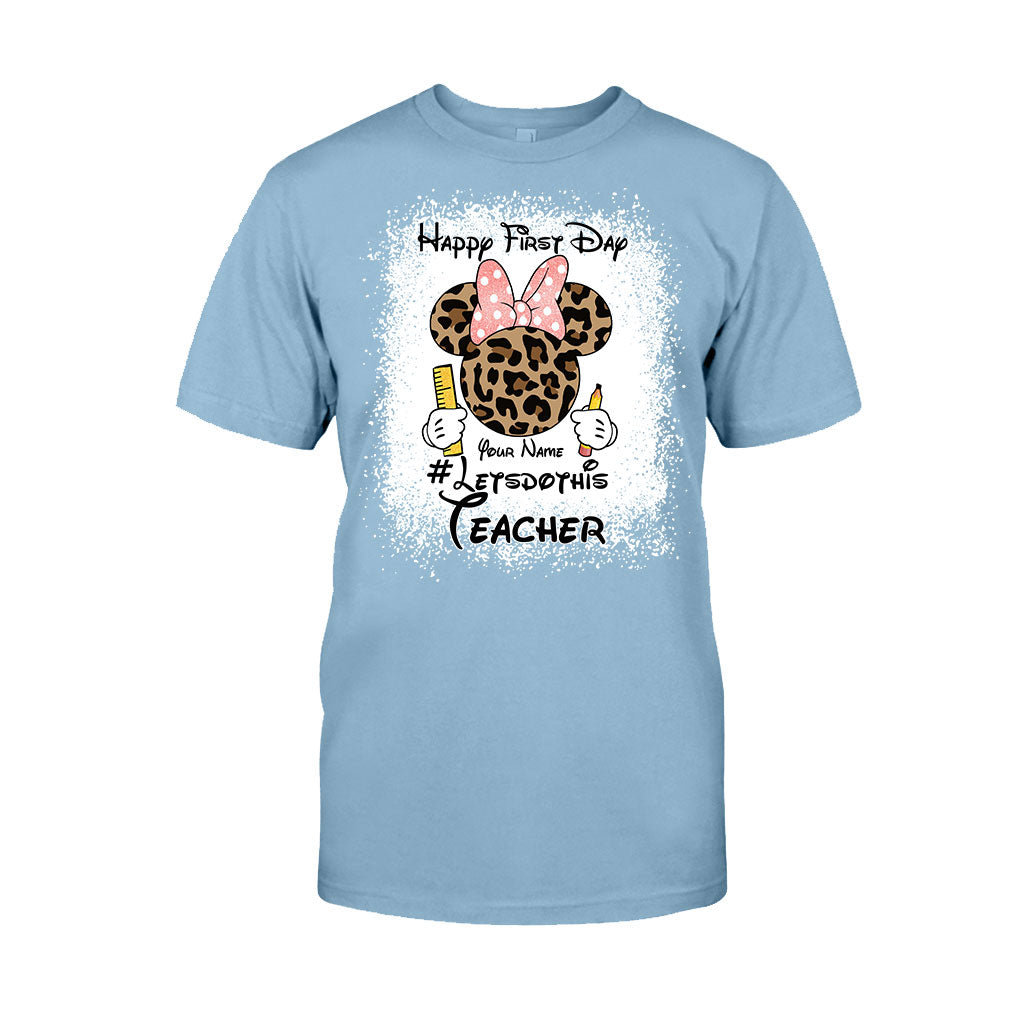 Personalized Teacher T-shirt & Hoodie Happy First Day Gift T-shirt & Hoodie GradoCreations