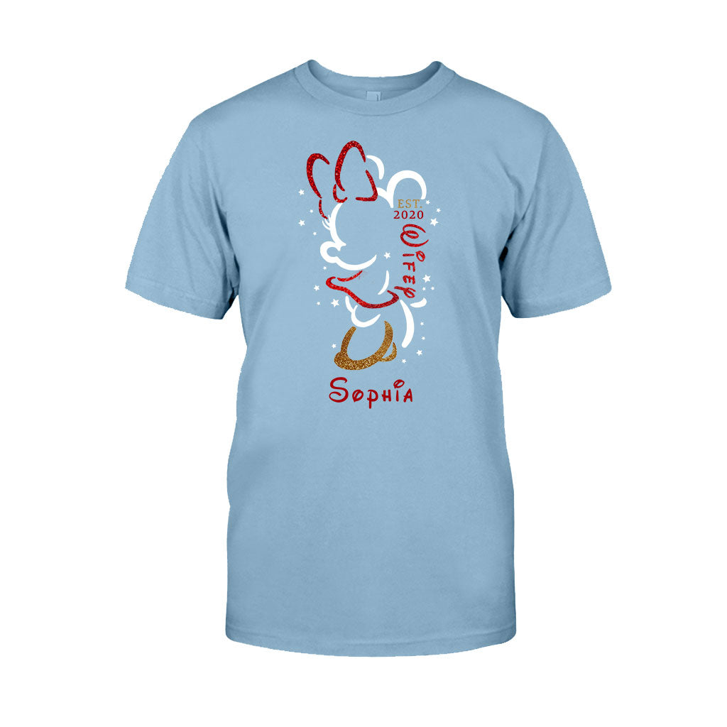 Personalized Couple T-Shirt and Hoodie Set with Names for Anniversary Gift T-shirt & Hoodie GradoCreations