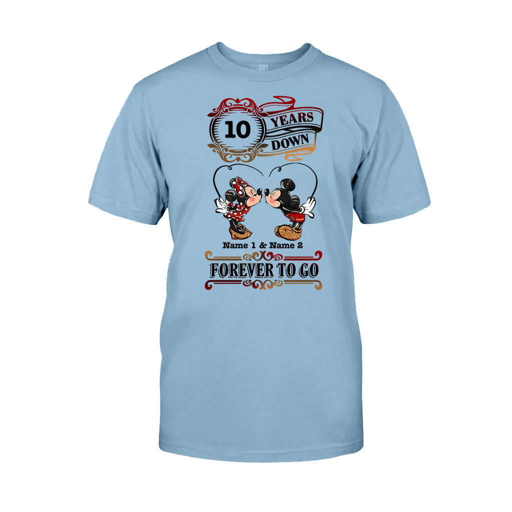 Personalized Couple T-shirt and Hoodie Custom Names Forever to Go Gift T-shirt & Hoodie GradoCreations