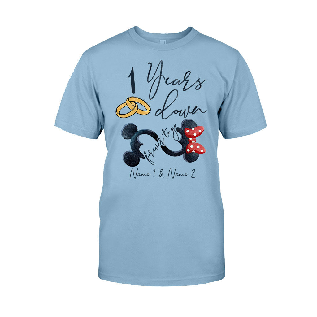 Personalized Couple Mouse T-shirt & Hoodie Custom Names Gift T-shirt & Hoodie GradoCreations