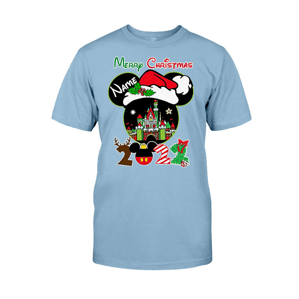 Personalized Christmas Mouse T-shirt & Hoodie Custom Name Gift T-shirt & Hoodie GradoCreations