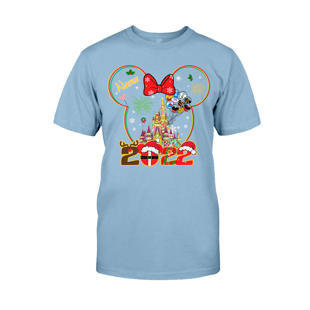 Personalized Christmas Mouse T-shirt & Hoodie for Kids - Custom Name Gift T-shirt & Hoodie GradoCreations