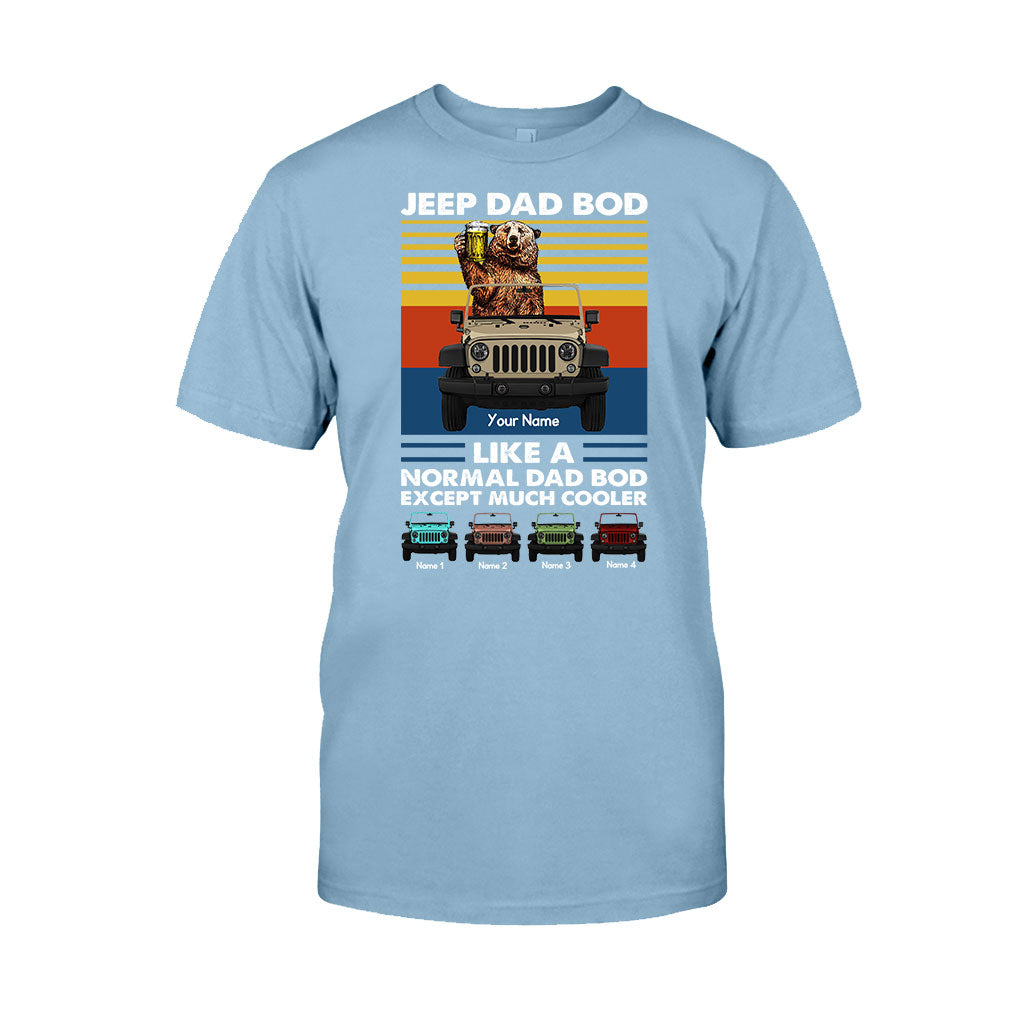 Personalized Jeep Dad Bod T-shirt & Hoodie Custom Name Gift T-shirt & Hoodie GradoCreations