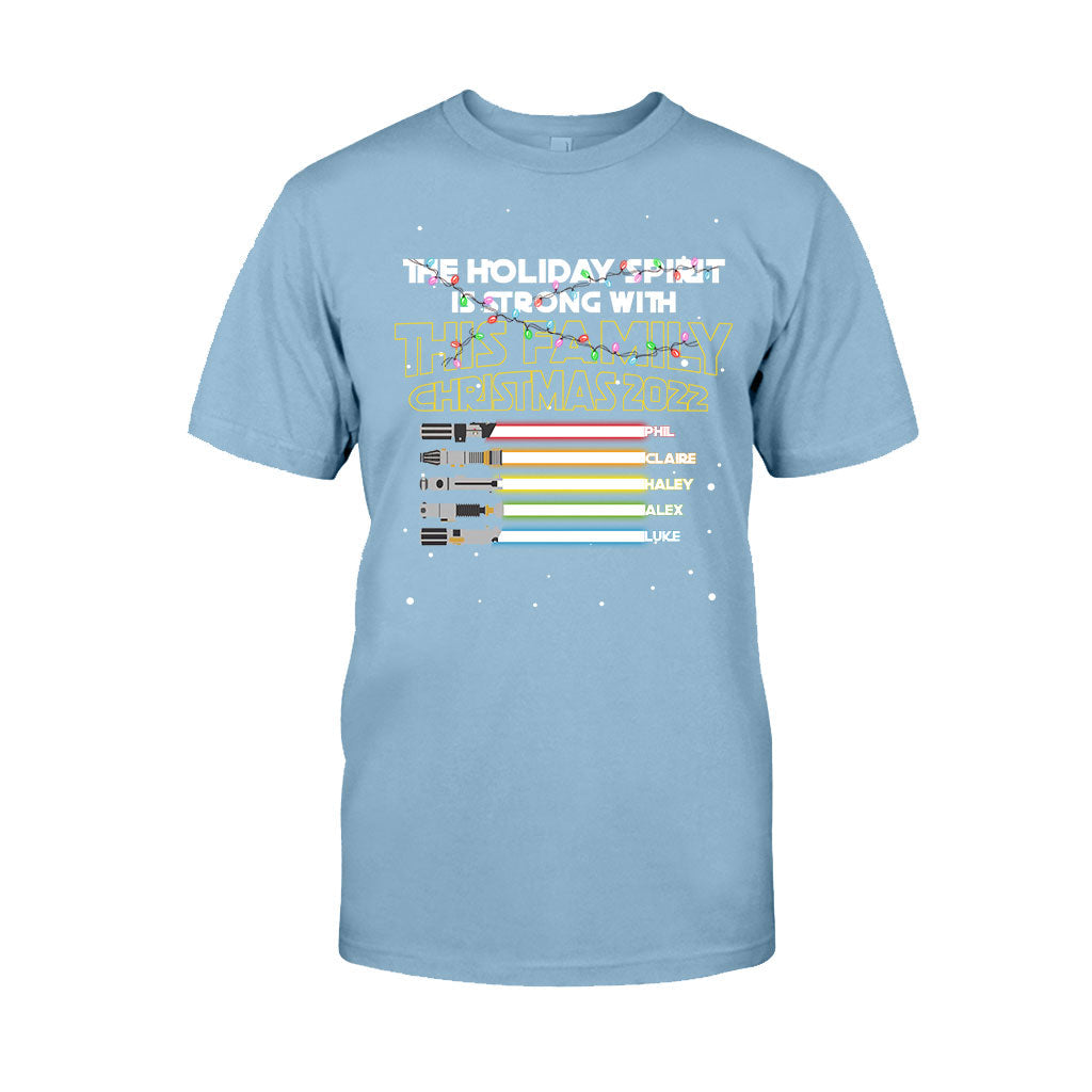 Personalized Christmas Family T-Shirt with Holiday Spirit Design T-shirt & Hoodie GradoCreations