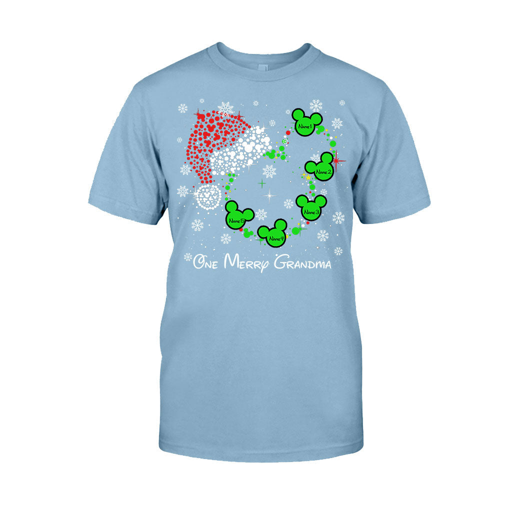 Personalized Christmas T-Shirt & Hoodie for Grandma | Custom Names T-shirt & Hoodie GradoCreations