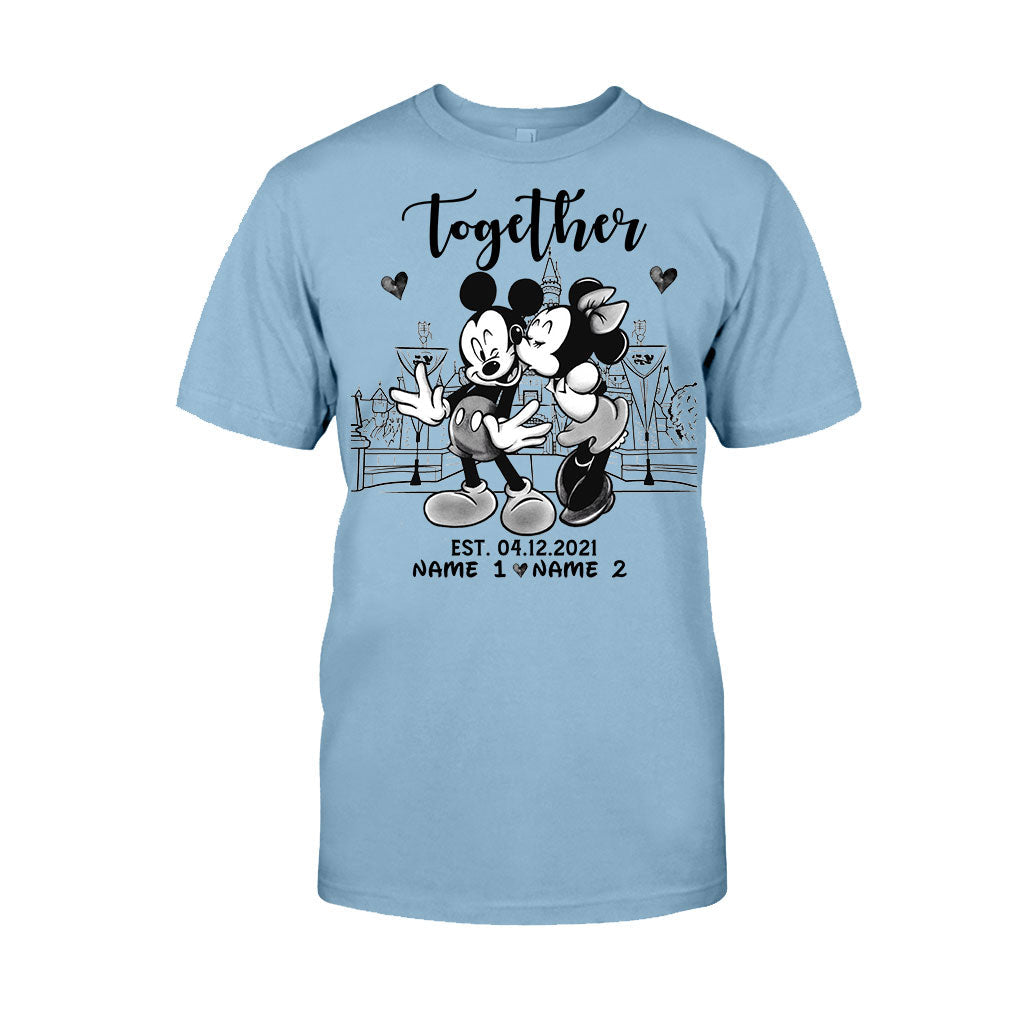 Personalized Couple Mouse T-shirt & Hoodie Gift for Anniversary T-shirt & Hoodie GradoCreations