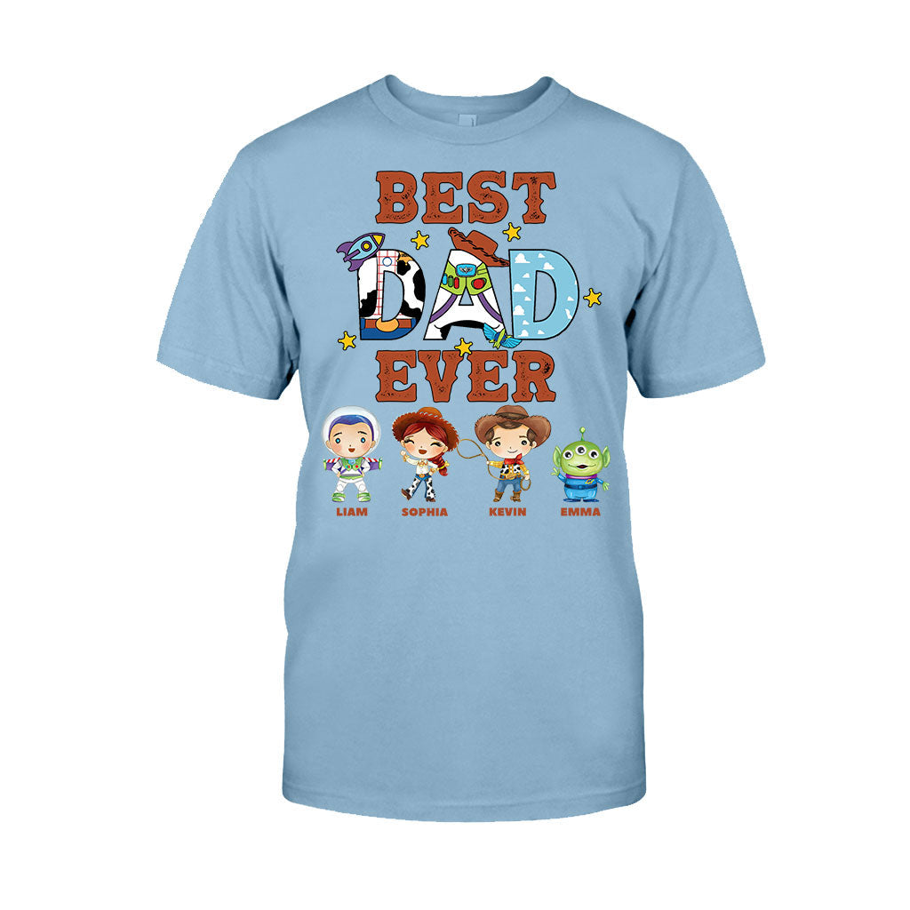 Personalized Best Dad Ever T-shirt and Hoodie Gift for Father's Day T-shirt & Hoodie GradoCreations