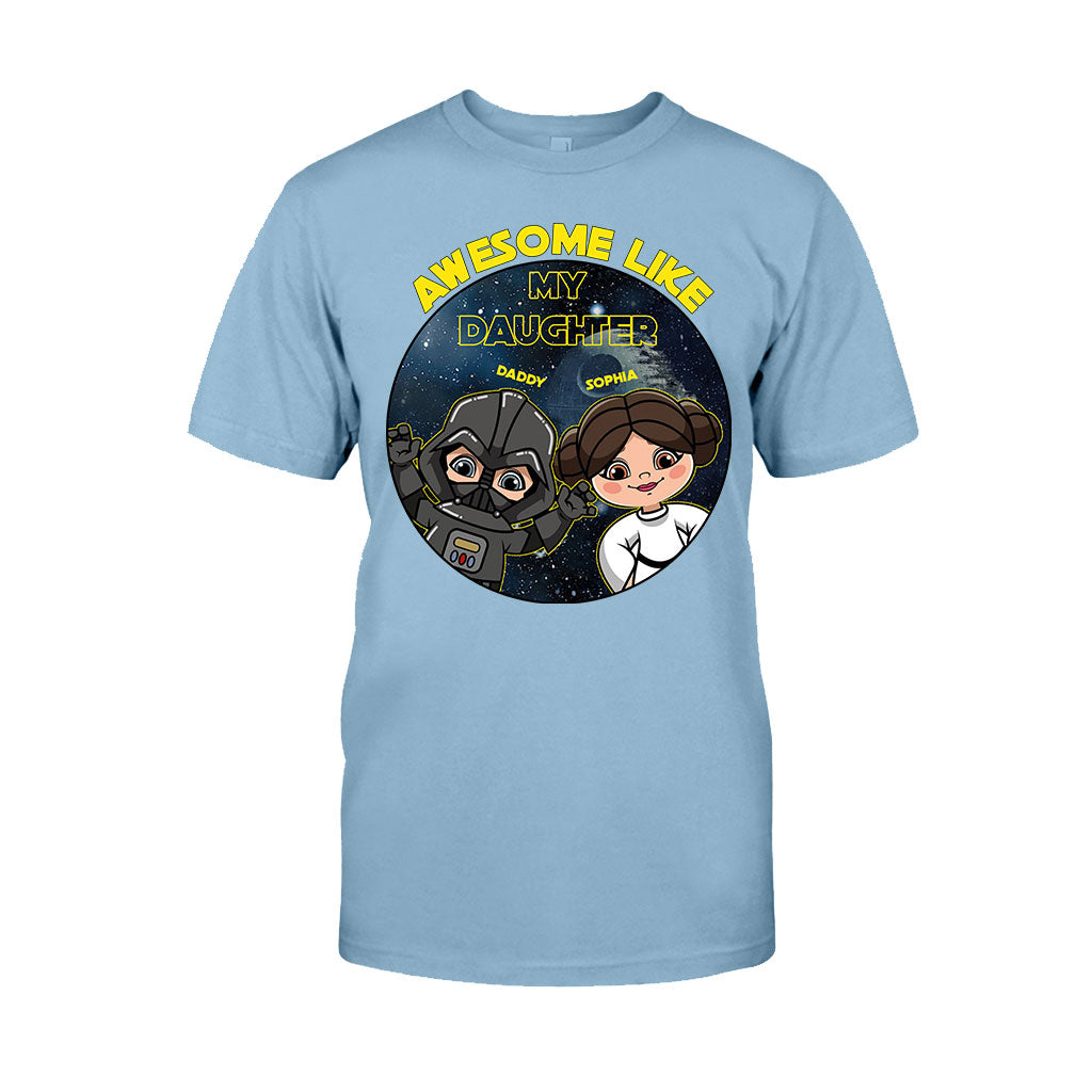 Personalized Awesome Like My Daughter T-shirt Hoodie Gift for Dad T-shirt & Hoodie GradoCreations