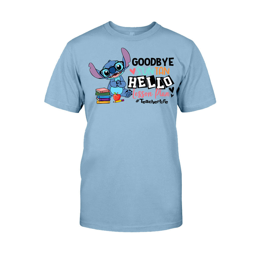 Personalized Teacher T-shirt & Hoodie Goodbye Suntan Lesson Plan Gift T-shirt & Hoodie GradoCreations