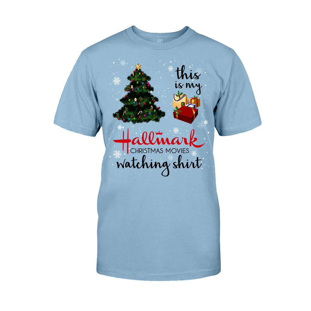 Personalized Hallmark Christmas Movies Watching T-shirt & Hoodie T-shirt & Hoodie GradoCreations