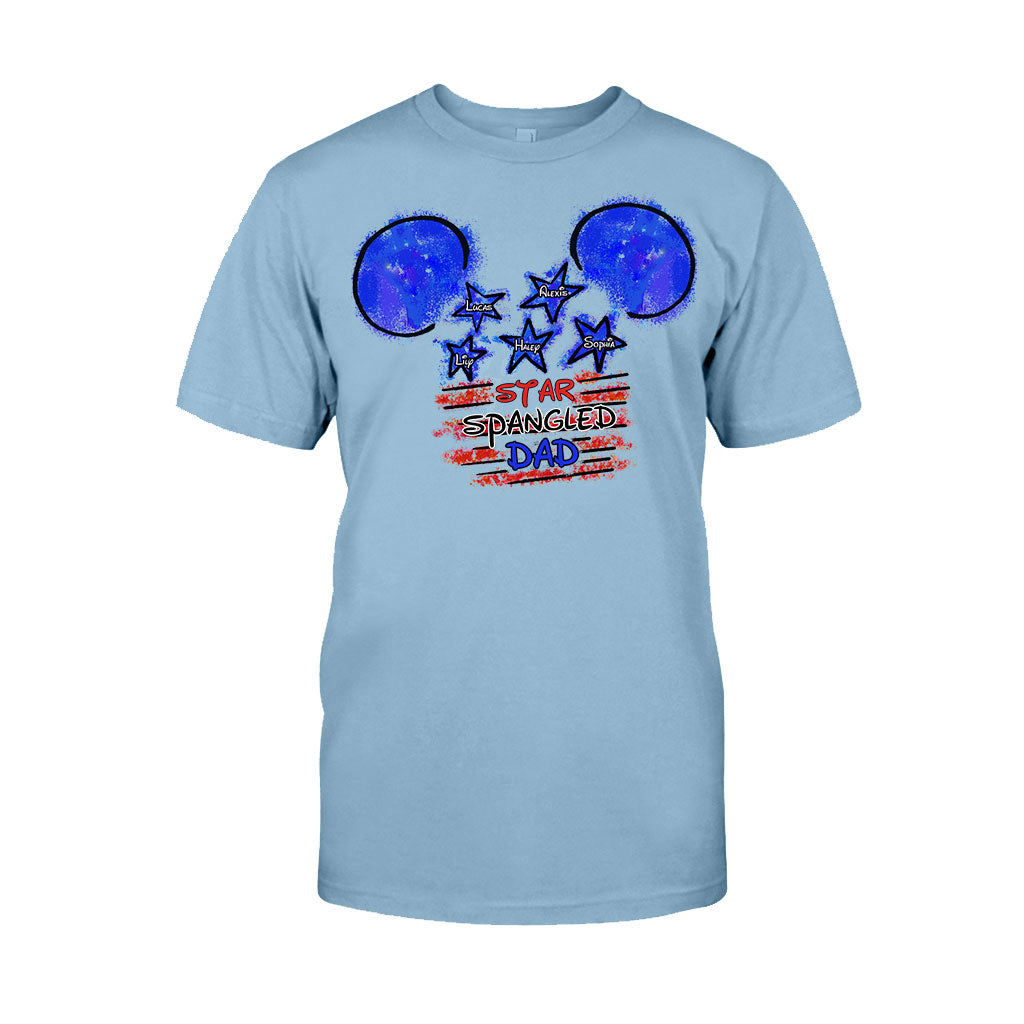 Personalized Star Spangled Dad T-Shirt & Hoodie Gift for Father's Day T-shirt & Hoodie GradoCreations