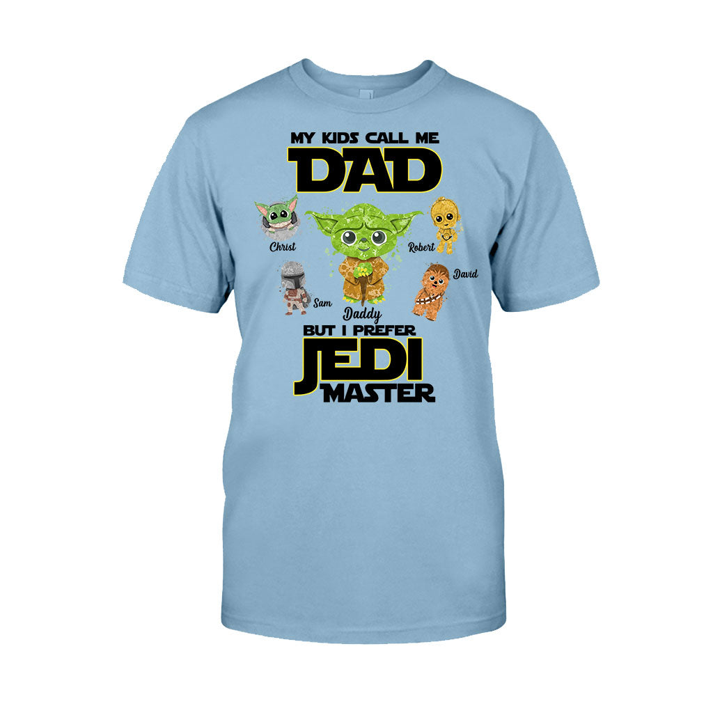 Personalized Jedi Master T-shirt for Dad with Custom Names T-shirt & Hoodie GradoCreations