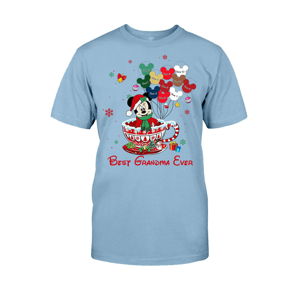 Personalized Christmas T-shirt & Hoodie for Grandma - Best Grandma Ever Gift T-shirt & Hoodie GradoCreations