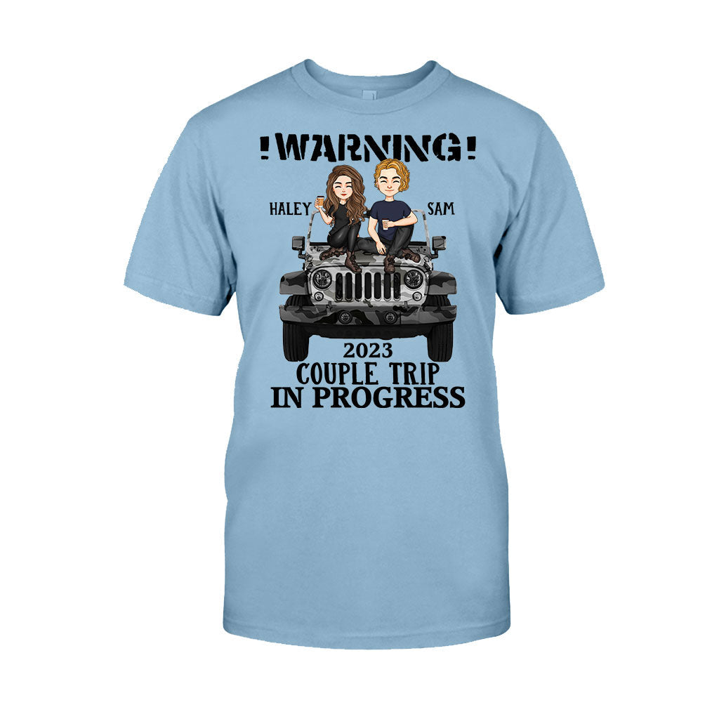 Personalized Couple Car T-Shirt and Hoodie with Custom Names | Engagement, Valentine's Day, Anniversary Gift T-shirt & Hoodie GradoCreations
