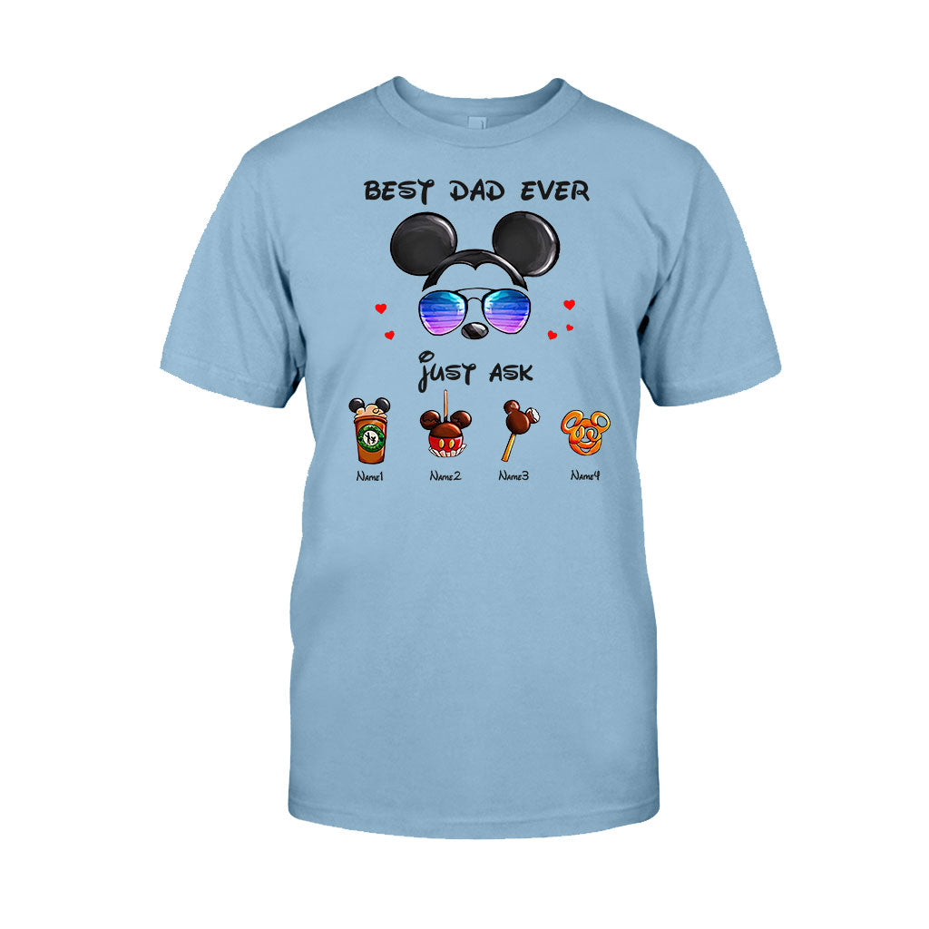 Personalized Best Dad Ever Mouse T-shirt and Hoodie Gift for Father's Day T-shirt & Hoodie GradoCreations