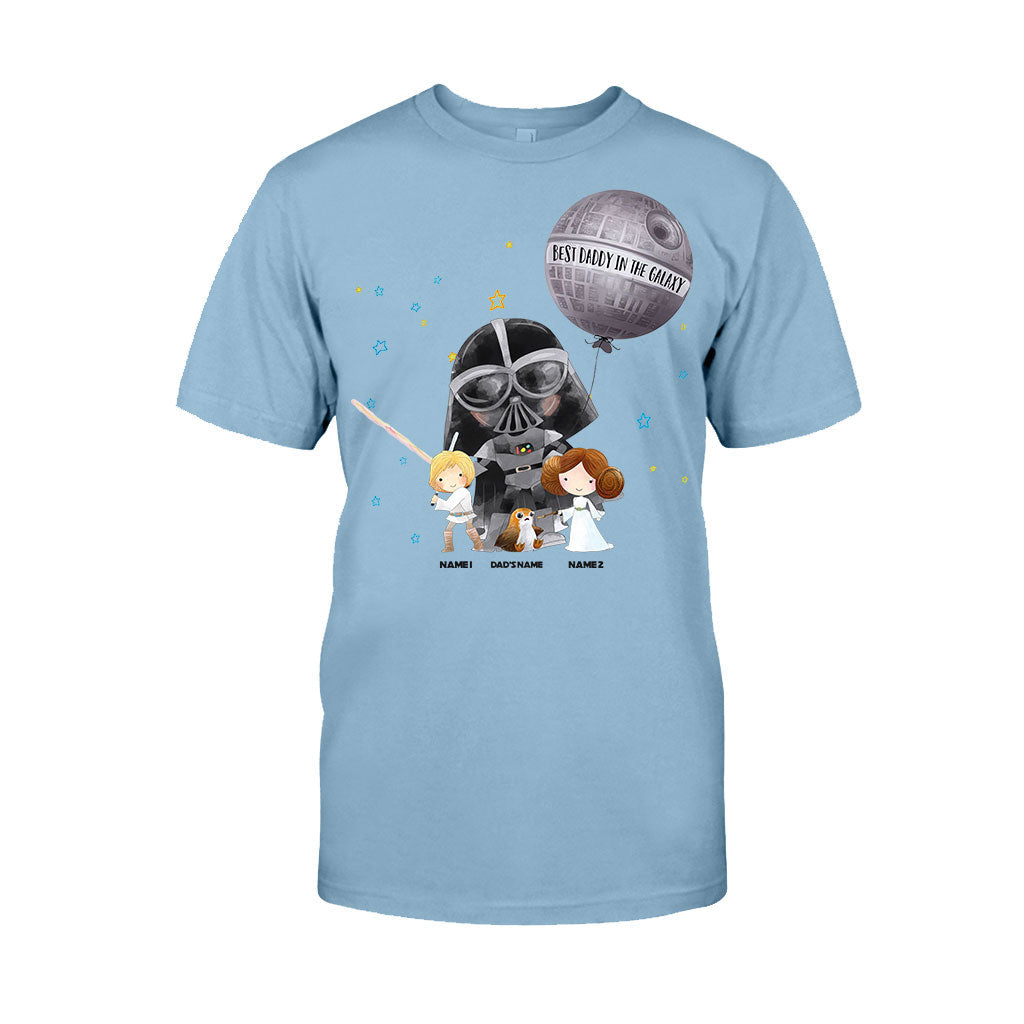 Personalized Best Dad in the Galaxy T-Shirt & Hoodie for Father's Day T-shirt & Hoodie GradoCreations