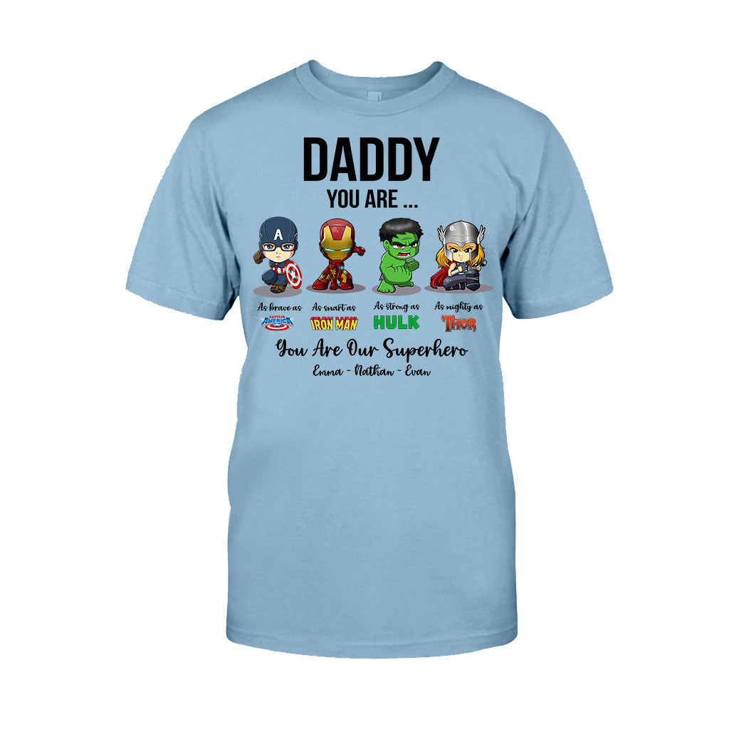Personalized Father's Day T-shirt Hoodie Superhero Gift T-shirt & Hoodie GradoCreations