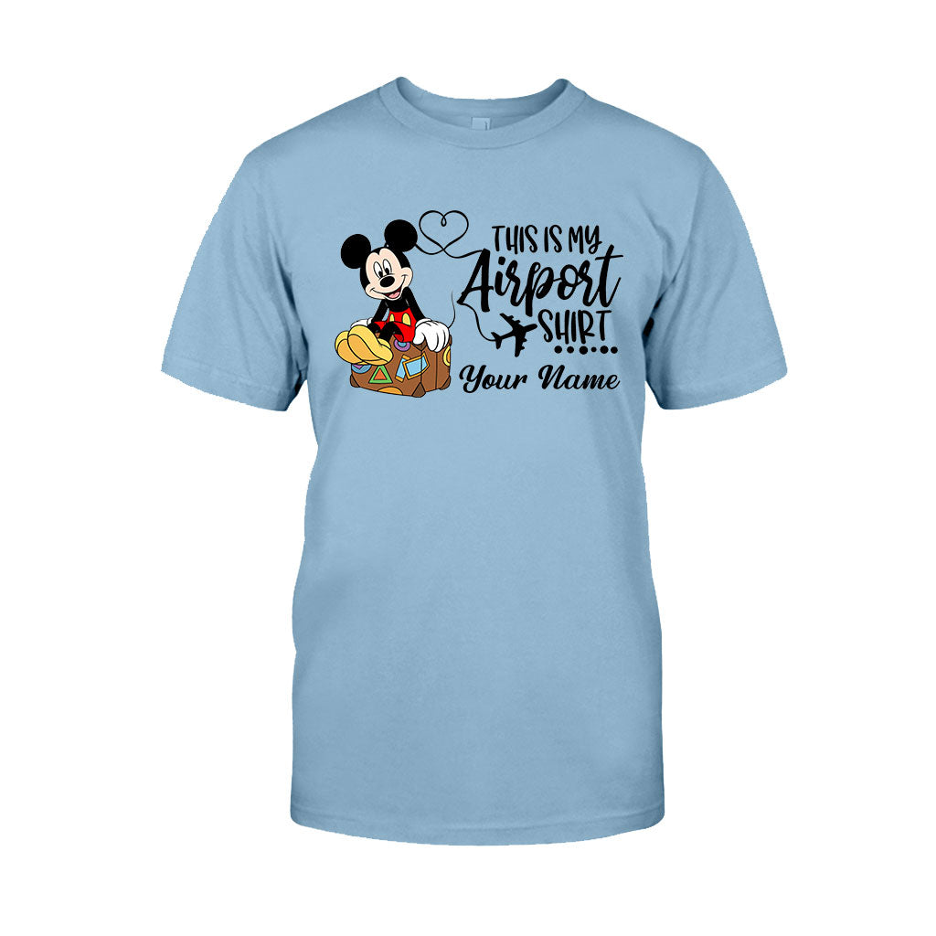 Personalized Airport Shirt Custom Name T-shirt & Hoodie for Travelers T-shirt & Hoodie GradoCreations