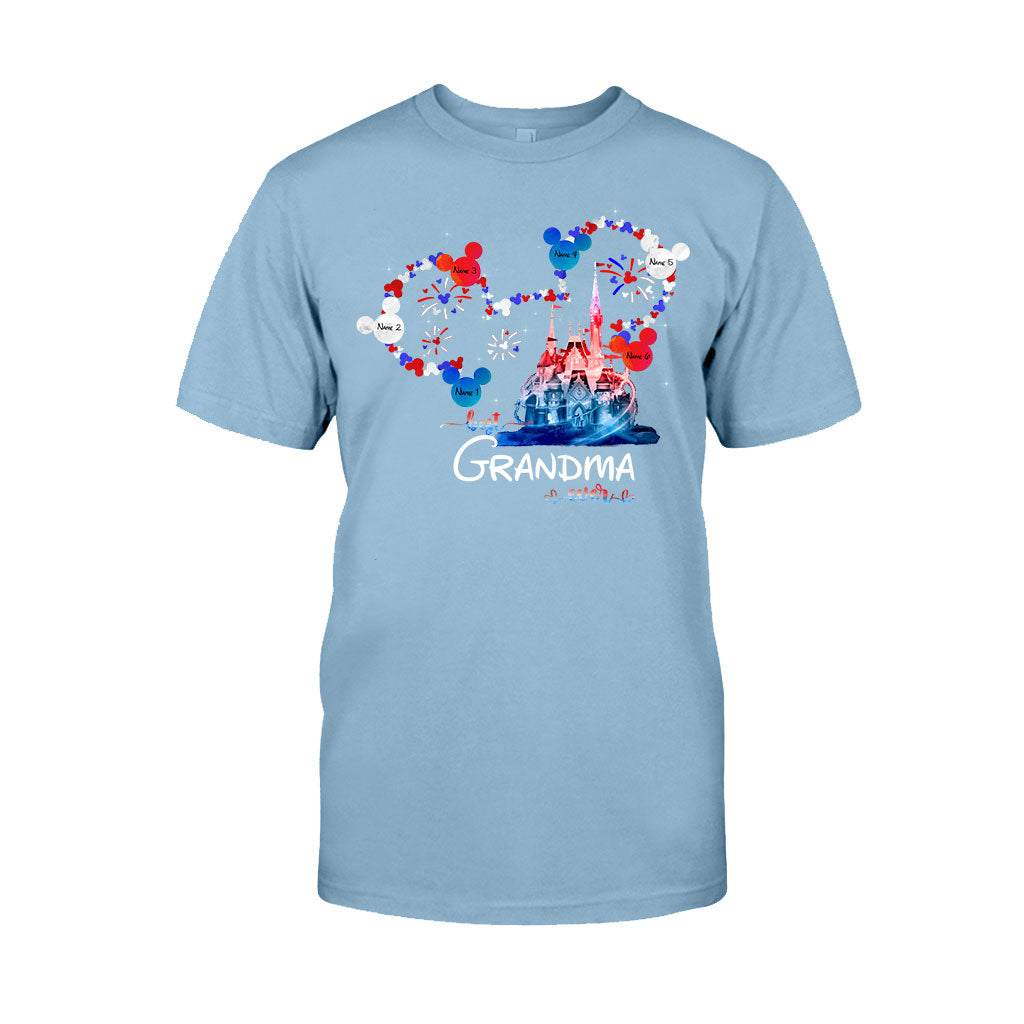 Personalized Best Grandma Ever T-shirt & Hoodie for Independence Day Gift T-shirt & Hoodie GradoCreations