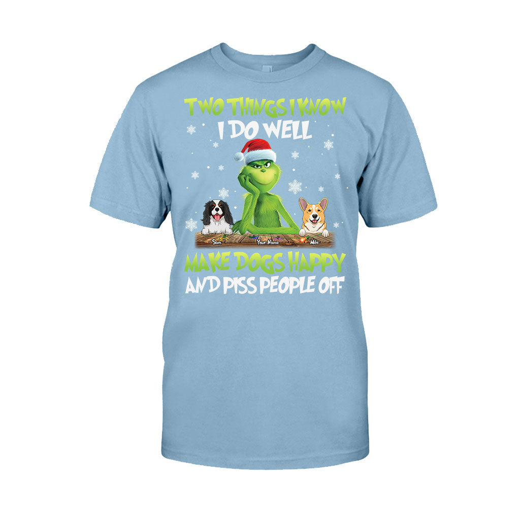 Personalized Grinch Christmas T-Shirt & Hoodie Gift for Dog Lovers T-shirt & Hoodie GradoCreations