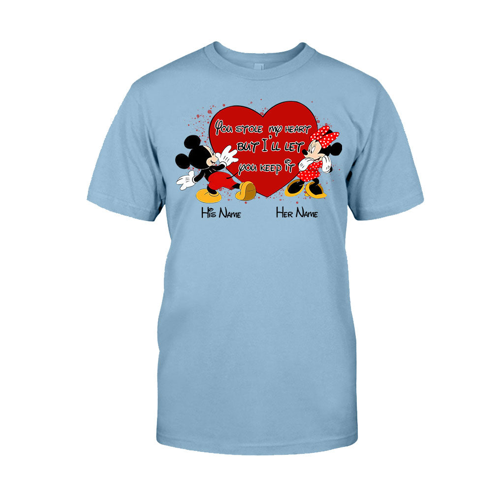Personalized Couple Mouse T-shirt & Hoodie with Names Gift T-shirt & Hoodie GradoCreations