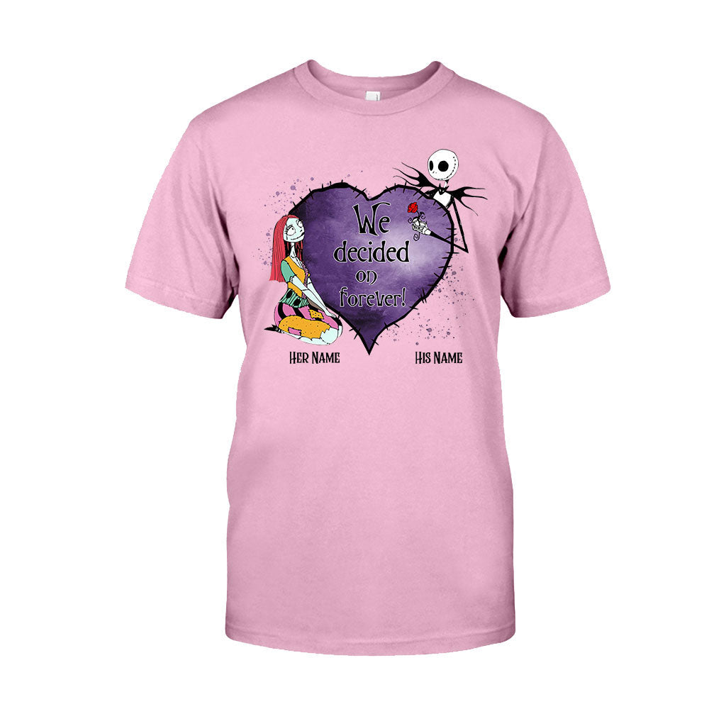 Personalized Couple T-Shirt & Hoodie Custom Names Gift T-shirt & Hoodie GradoCreations