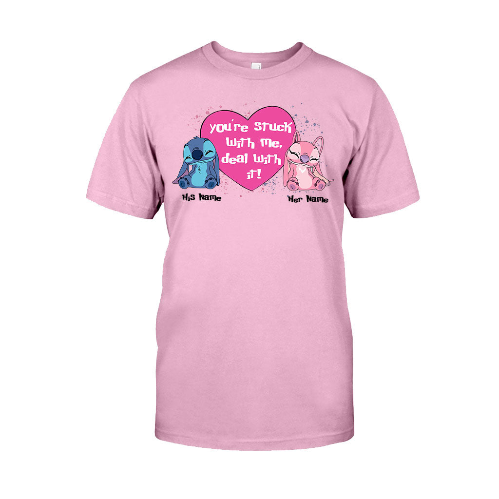 Personalized Couple T-shirt and Hoodie You're Stuck With Me Gift T-shirt & Hoodie GradoCreations