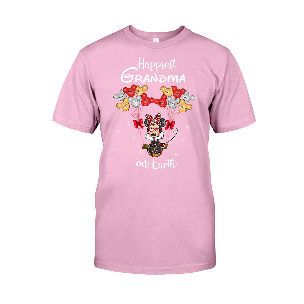 Personalized Grandma T-Shirt & Hoodie with Happiest Grandma Design T-shirt & Hoodie GradoCreations