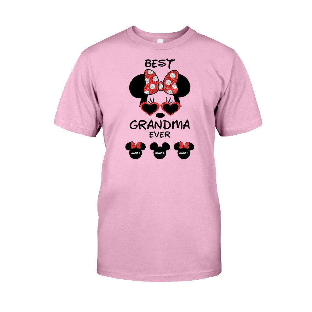 Personalized Best Grandma Ever T-shirt & Hoodie with Custom Names T-shirt & Hoodie GradoCreations