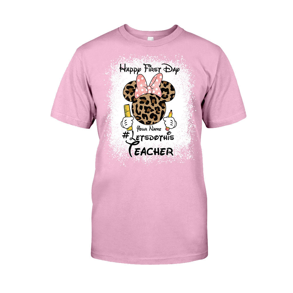 Personalized Teacher T-shirt & Hoodie Happy First Day Gift T-shirt & Hoodie GradoCreations