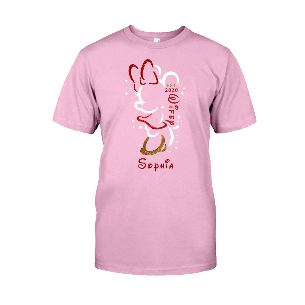 Personalized Couple T-Shirt and Hoodie Set with Names for Anniversary Gift T-shirt & Hoodie GradoCreations