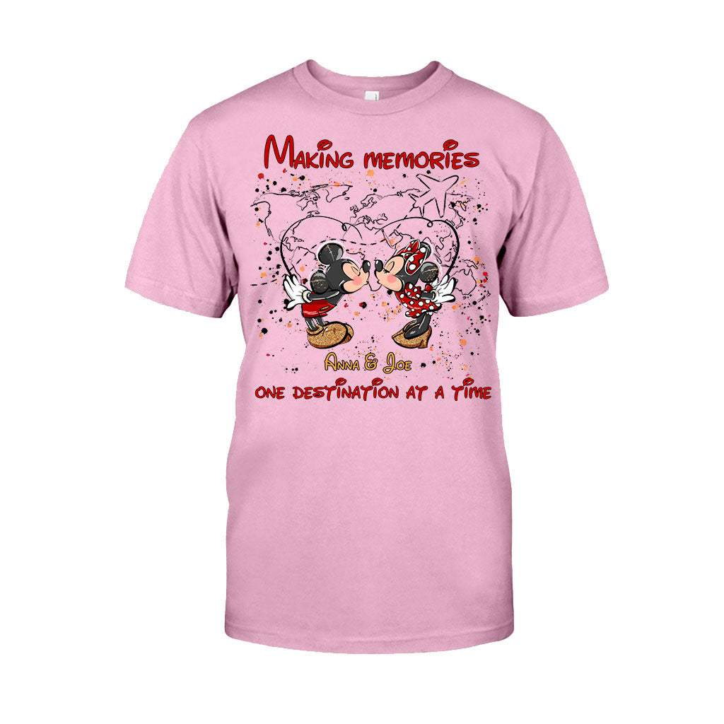 Personalized Mickey Mouse T-Shirt & Hoodie with Custom Names for Couples T-shirt & Hoodie GradoCreations
