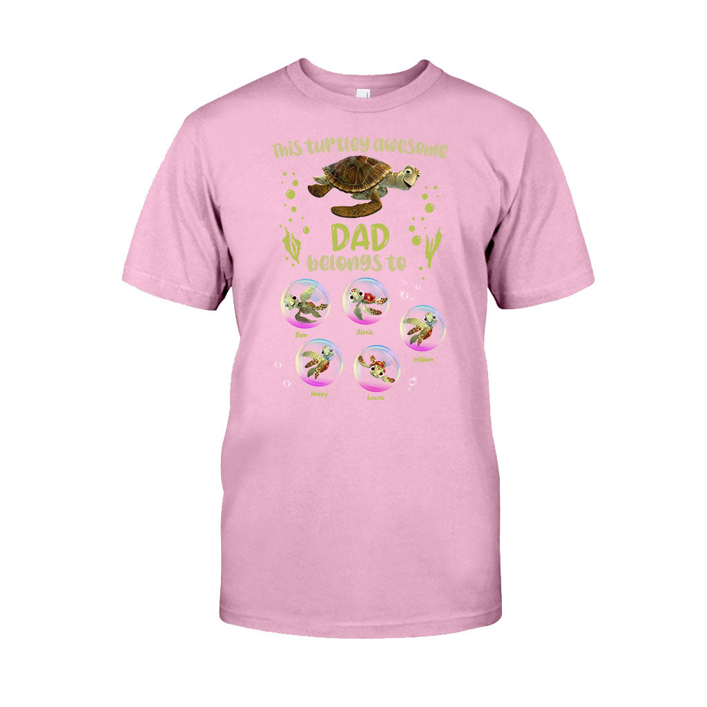 Personalized Turtley Awesome Dad T-shirt & Hoodie Gift T-shirt & Hoodie GradoCreations