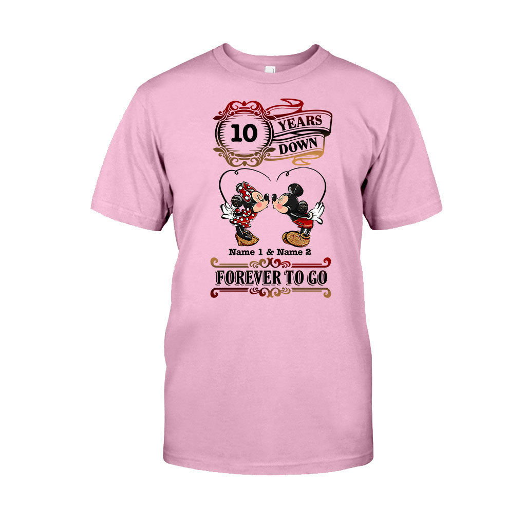 Personalized Couple T-shirt and Hoodie Custom Names Forever to Go Gift T-shirt & Hoodie GradoCreations