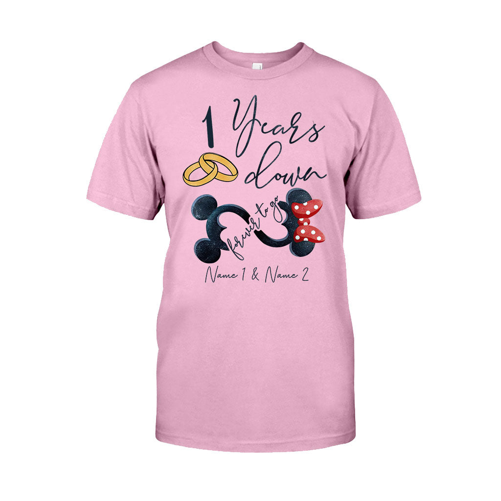 Personalized Couple Mouse T-shirt & Hoodie Custom Names Gift T-shirt & Hoodie GradoCreations