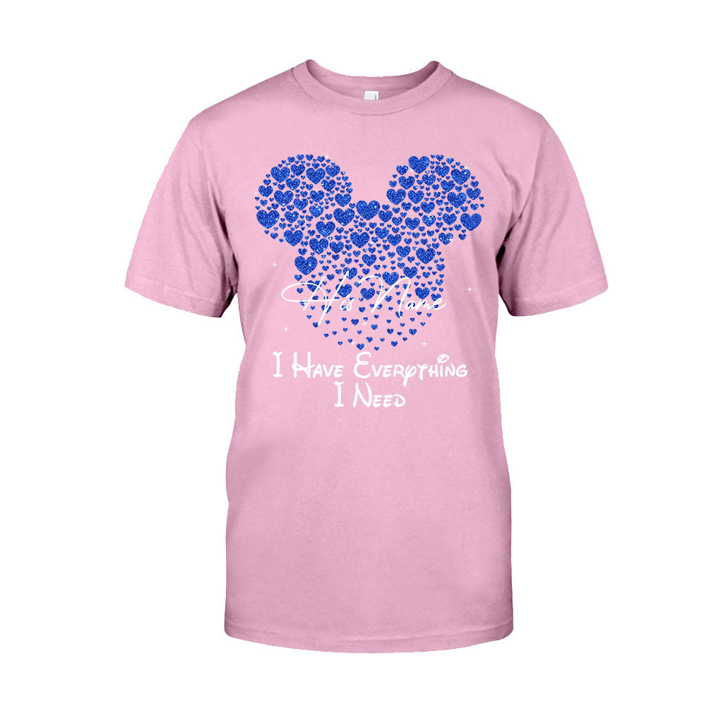 Personalized Mouse T-shirt & Hoodie Custom Name Gift for Couples T-shirt & Hoodie GradoCreations