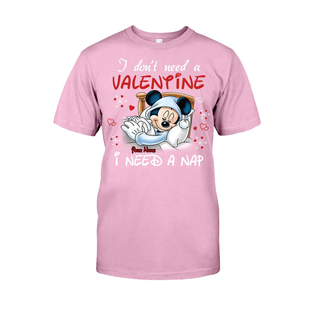 Personalized Valentine T-shirt with Mickey Mouse Design for Her T-shirt & Hoodie GradoCreations
