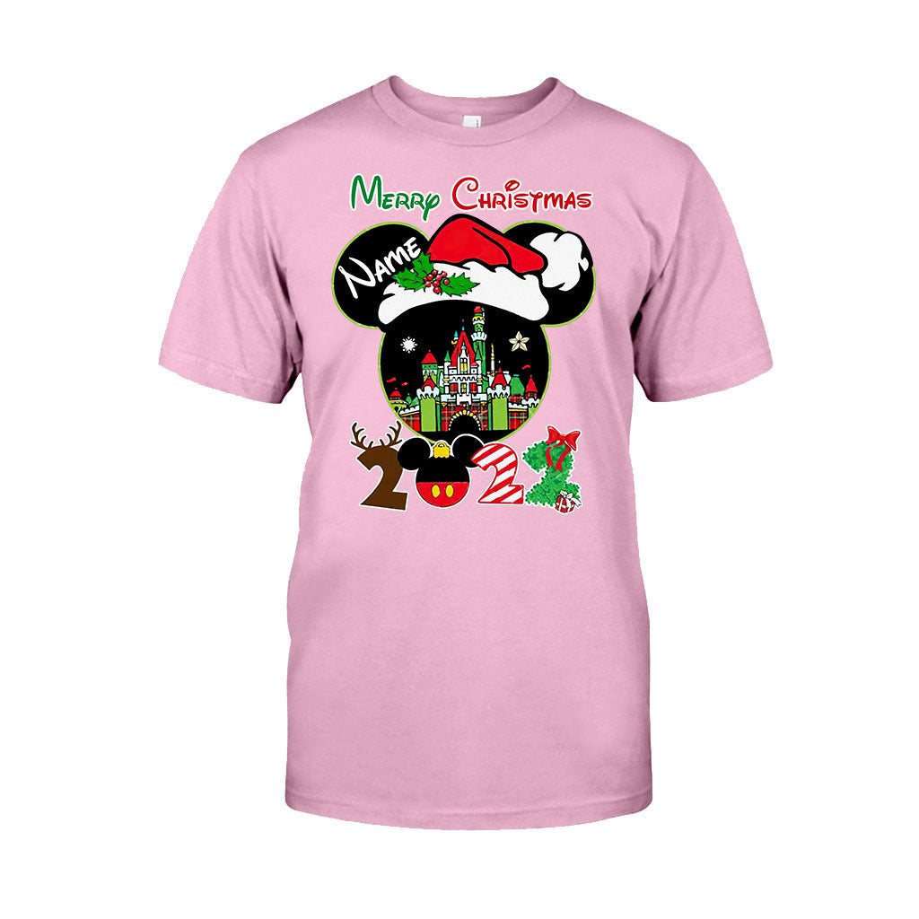 Personalized Christmas Mouse T-shirt & Hoodie Custom Name Gift T-shirt & Hoodie GradoCreations