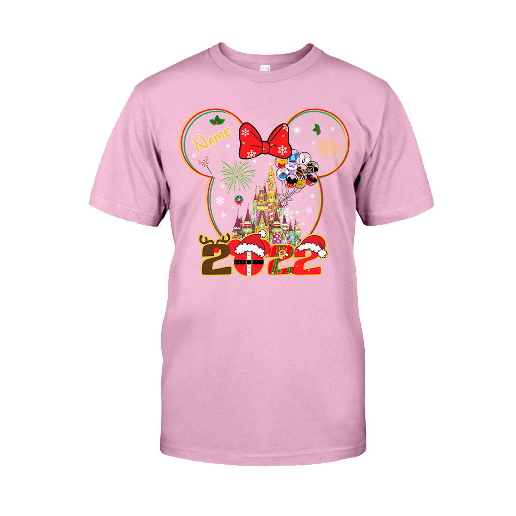Personalized Christmas Mouse T-shirt & Hoodie for Kids - Custom Name Gift T-shirt & Hoodie GradoCreations