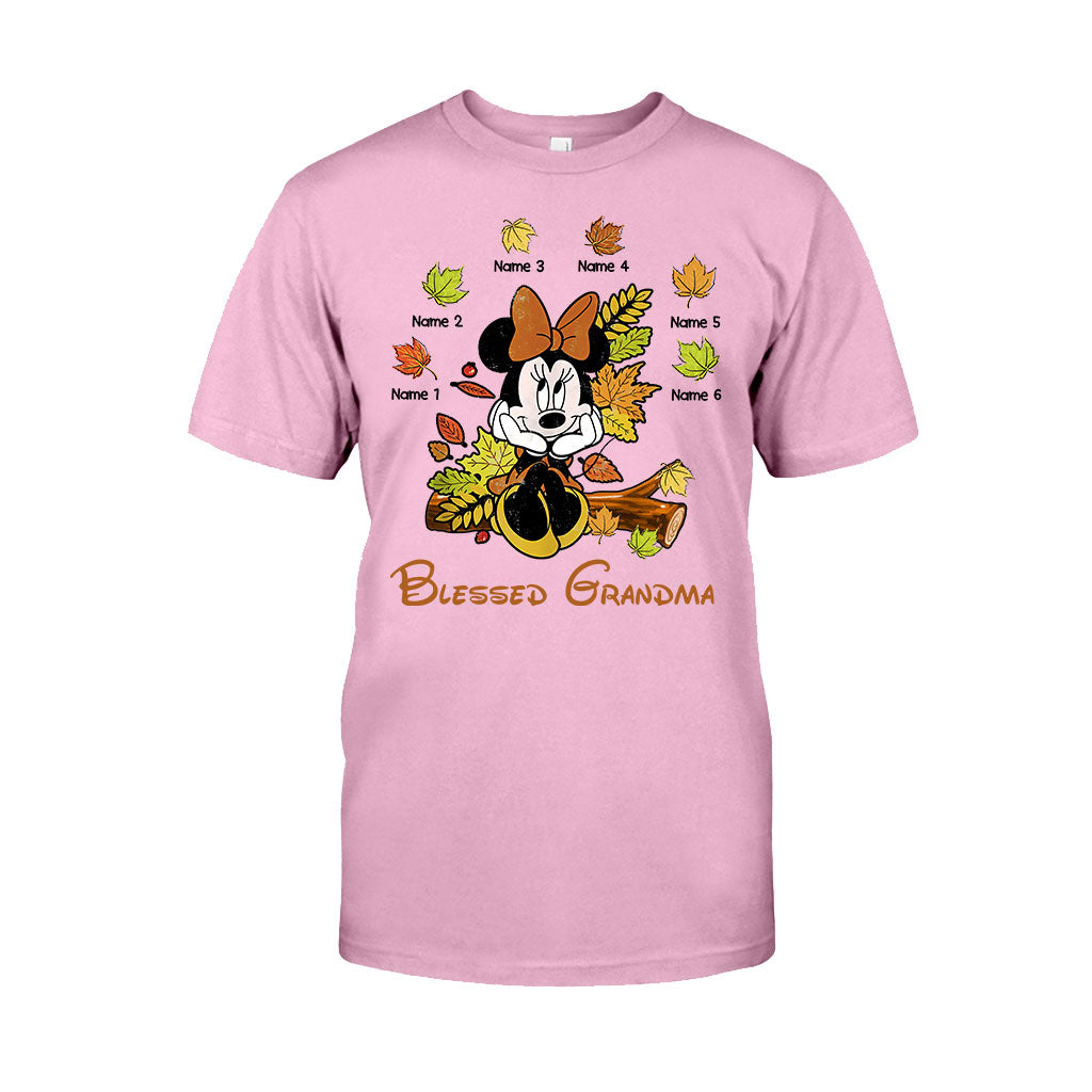 Personalized Blessed Grandma T-Shirt & Hoodie with Custom Names T-shirt & Hoodie GradoCreations
