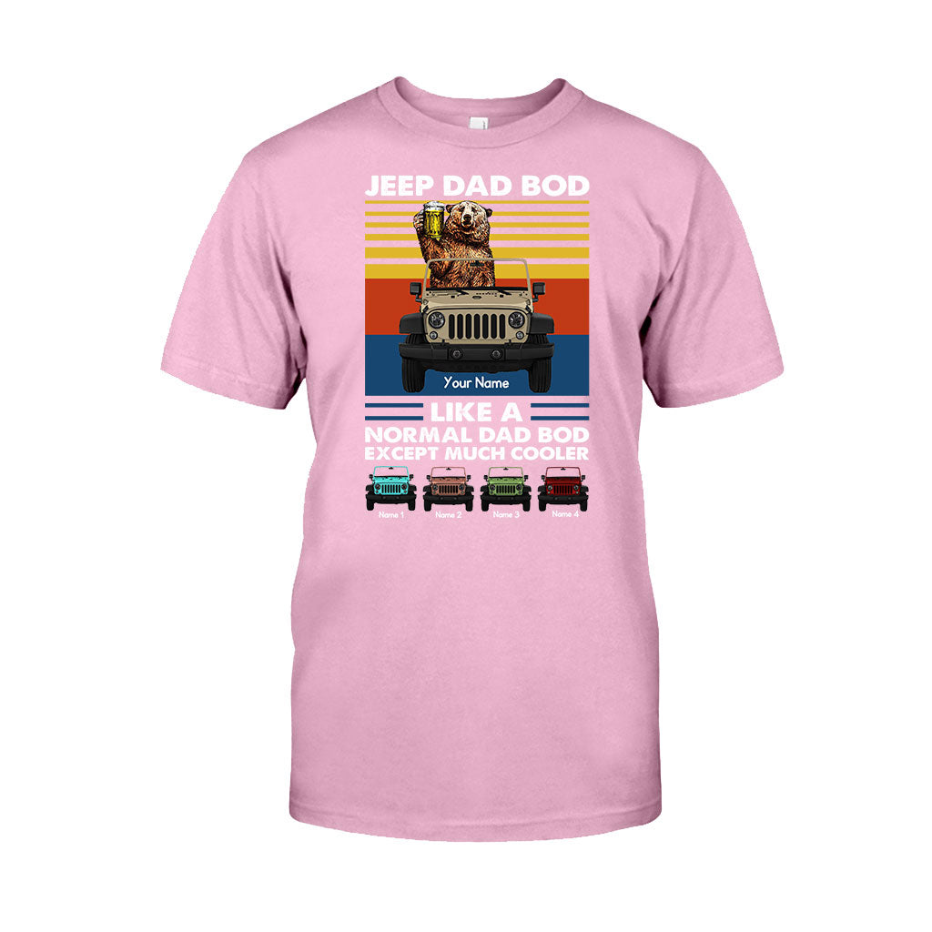Personalized Jeep Dad Bod T-shirt & Hoodie Custom Name Gift T-shirt & Hoodie GradoCreations