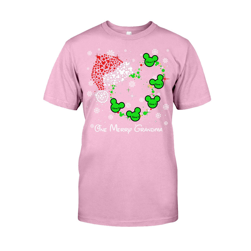 Personalized Christmas T-Shirt & Hoodie for Grandma | Custom Names T-shirt & Hoodie GradoCreations