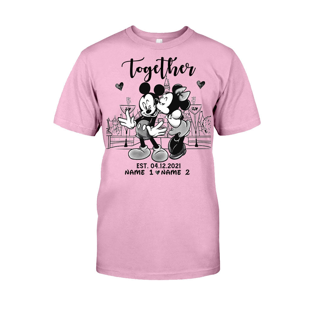 Personalized Couple Mouse T-shirt & Hoodie Gift for Anniversary T-shirt & Hoodie GradoCreations