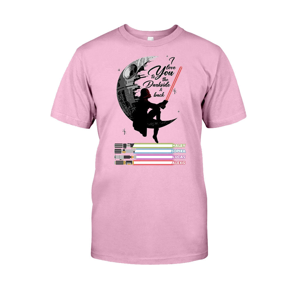 Personalized Father's Day T-shirt & Hoodie I Love You to the Darkside Gift T-shirt & Hoodie GradoCreations