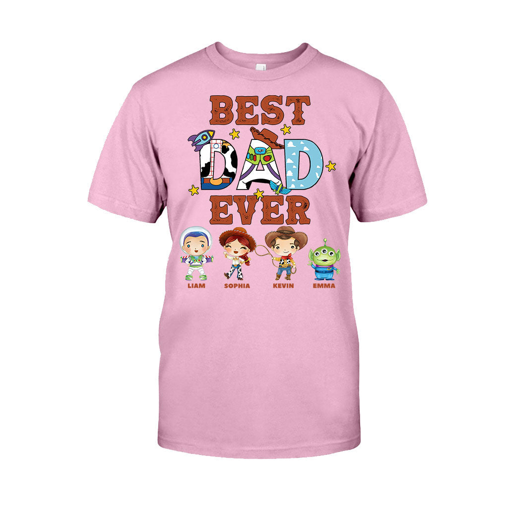 Personalized Best Dad Ever T-shirt and Hoodie Gift for Father's Day T-shirt & Hoodie GradoCreations