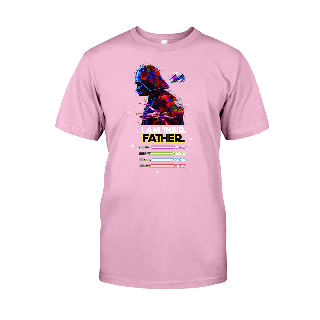Personalized Darth Vader Lightsaber T-Shirt for Dad - Custom Star Wars Family Shirt T-shirt & Hoodie GradoCreations