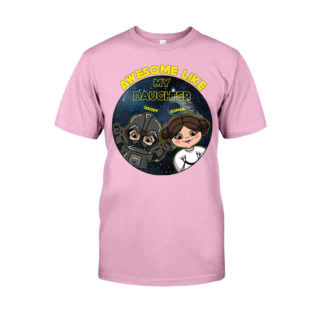 Personalized Awesome Like My Daughter T-shirt Hoodie Gift for Dad T-shirt & Hoodie GradoCreations