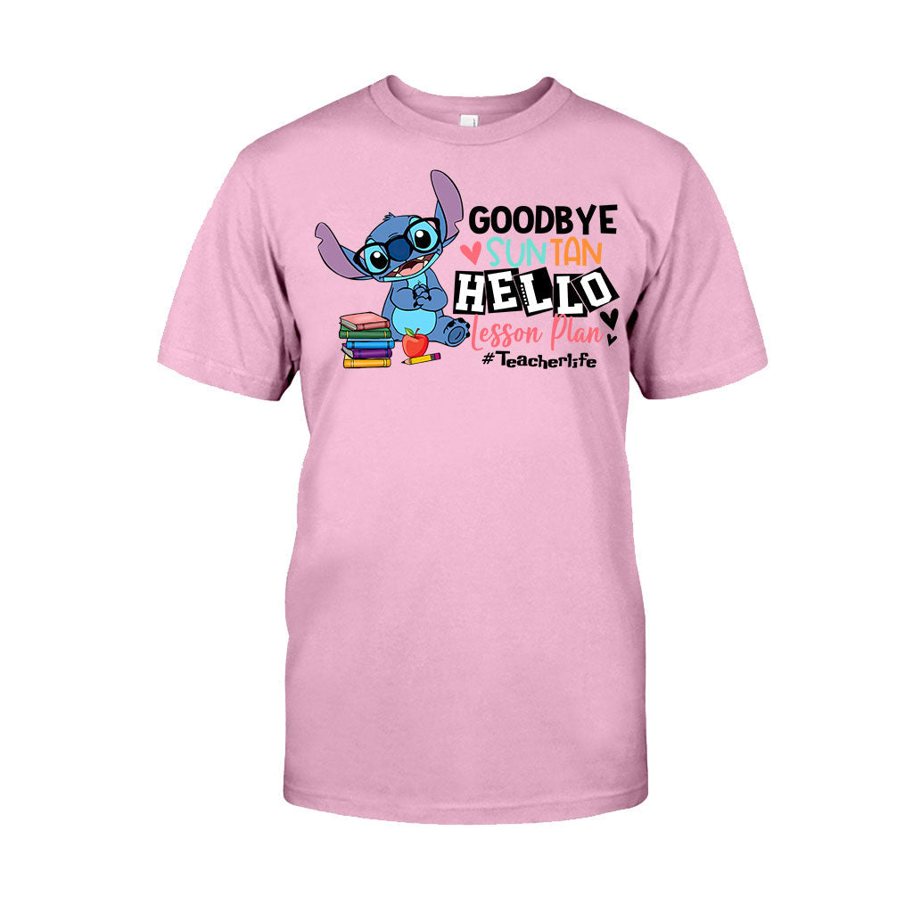 Personalized Teacher T-shirt & Hoodie Goodbye Suntan Lesson Plan Gift T-shirt & Hoodie GradoCreations