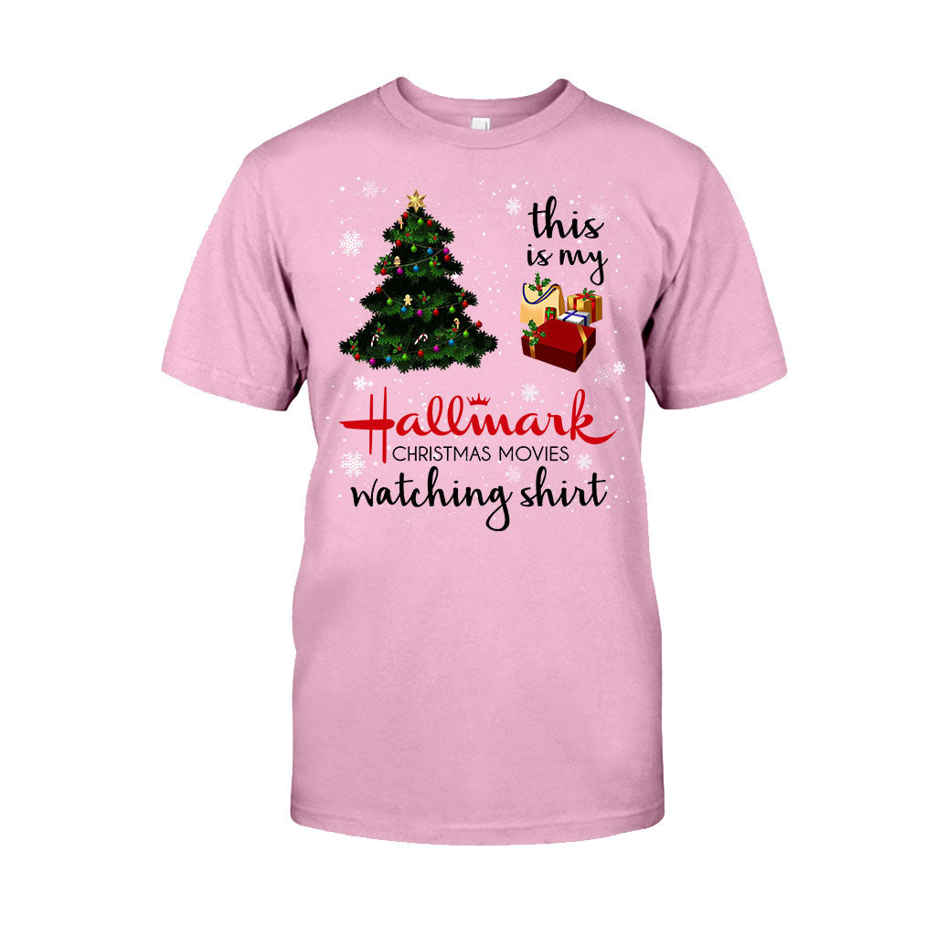 Personalized Hallmark Christmas Movies Watching T-shirt & Hoodie T-shirt & Hoodie GradoCreations